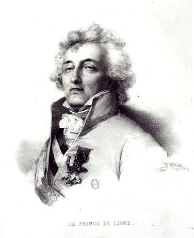 Portrait of Marshal Charles-Joseph (1735-1814) Prince de Ligne by Henri Grevedon